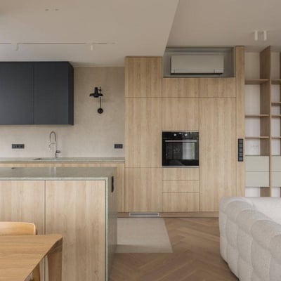 Miete einer modernen 4-Zimmer-Wohnung, 109 m², Stadtteil Praga-Południe, Warschau, Polen
